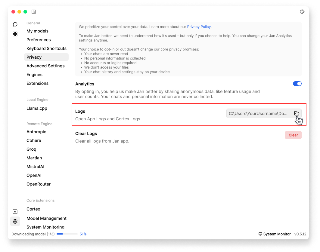 View Logs